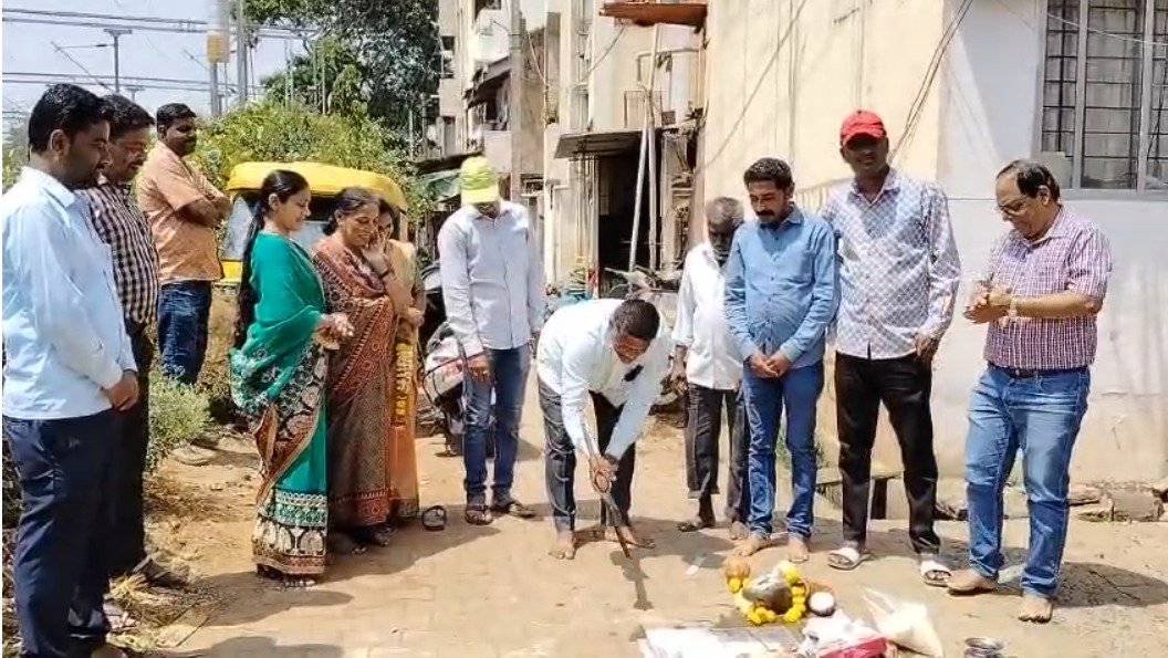 पाटील मळा येथे ड्रेनेजच्या कामाचा शुभारंभ करण्यात आला